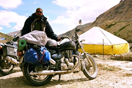 me. the grim look is due to a migraine brought on by altitude sickness